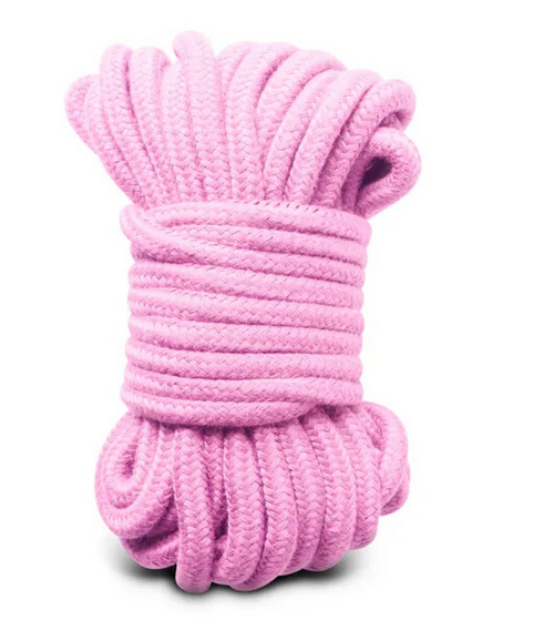 10 Metres Cotton Bondage Rope Pink